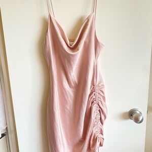Topshop Blush Pink Satin Dress